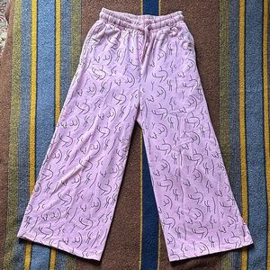 Lazy Oaf Pink Patterned Pajama Pants